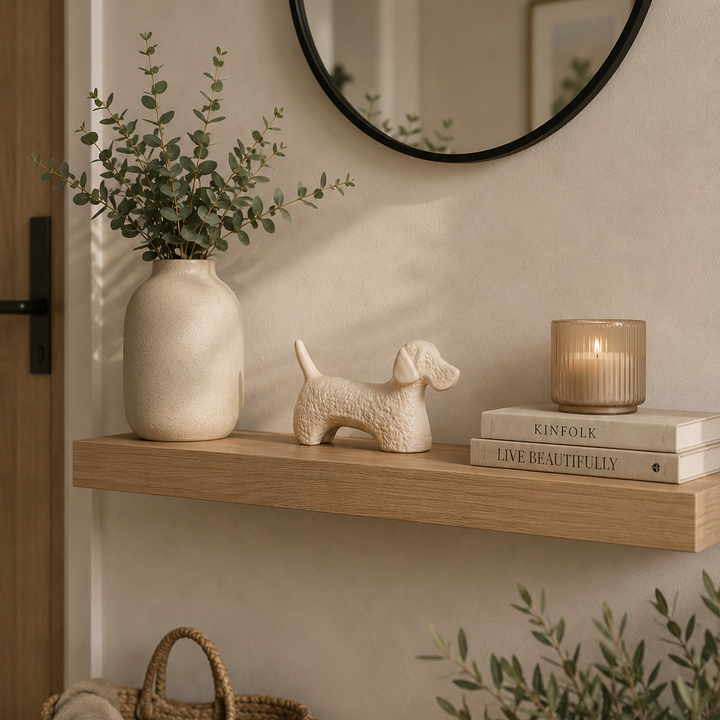 Adorno Perro Salchicha pequeño beige CASONA DECO