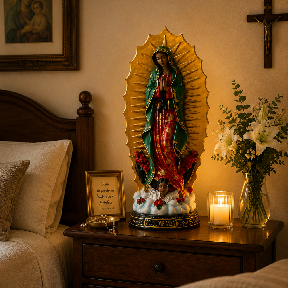 Adorno Virgen de la Guadalupe CASONA DECO