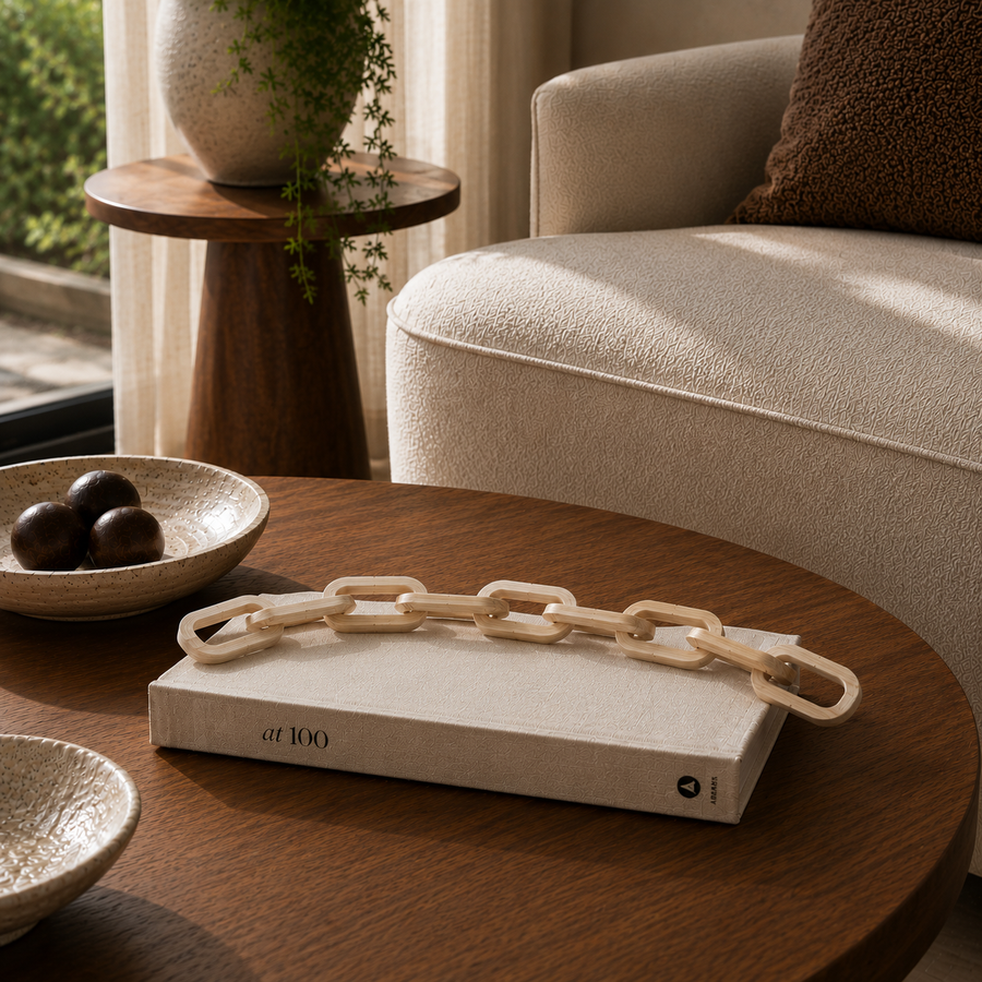 Adorno cadena beige 9 eslabones CASONA DECO 
