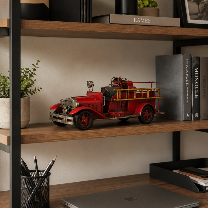 Adorno camión de bomberos vintage CASONA DECO decoración