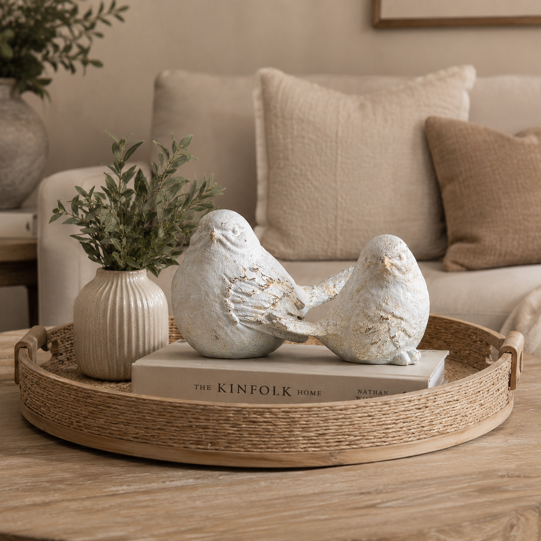 Adorno dúo de pajaritos decorativos CASONA DECO