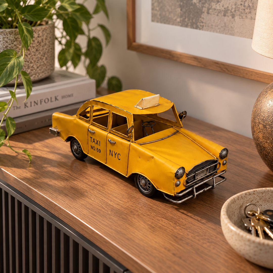 Auto Decorativo Taxi Vintage  CASONA DECO 