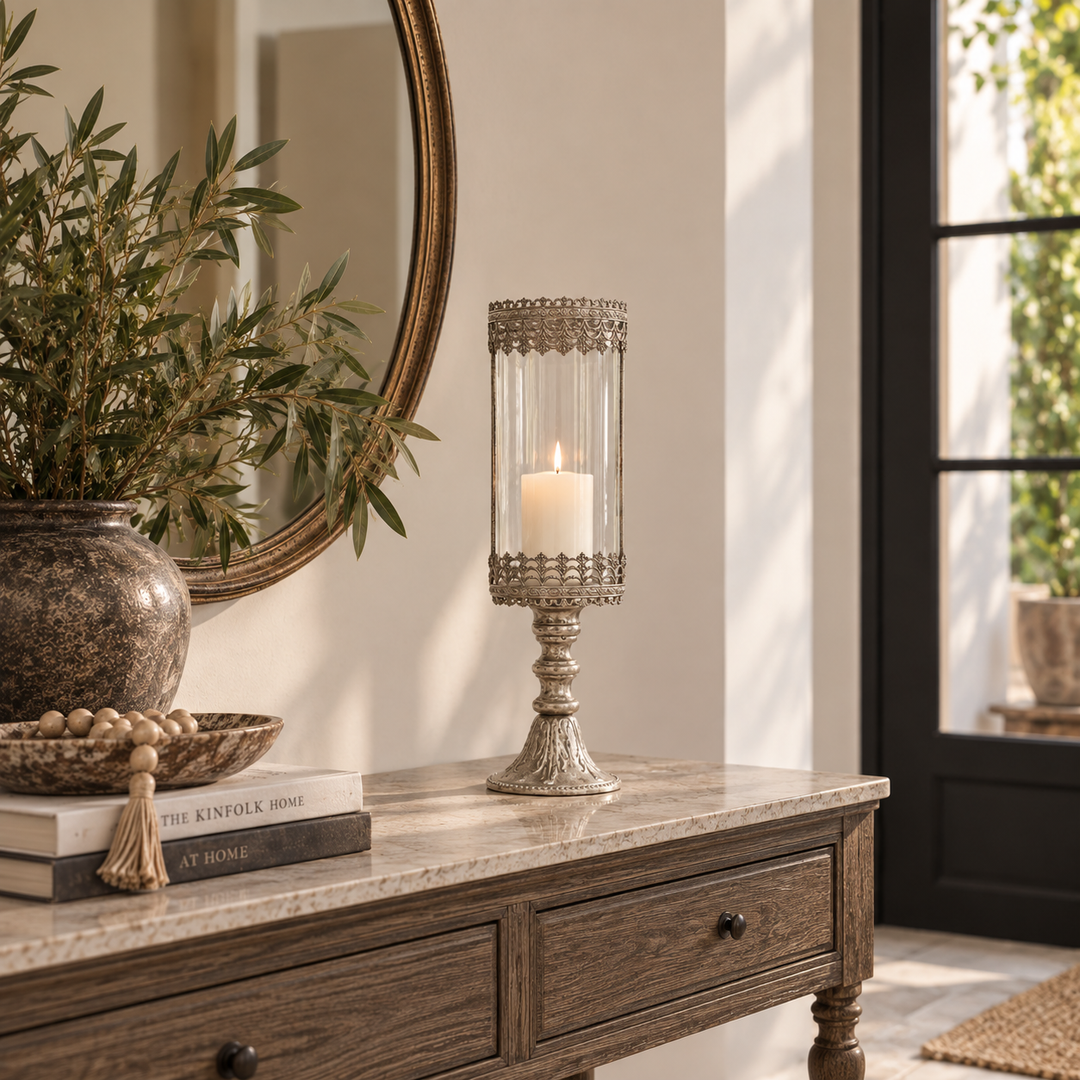 Candelabro Imperial Plateado CASONA DECO 