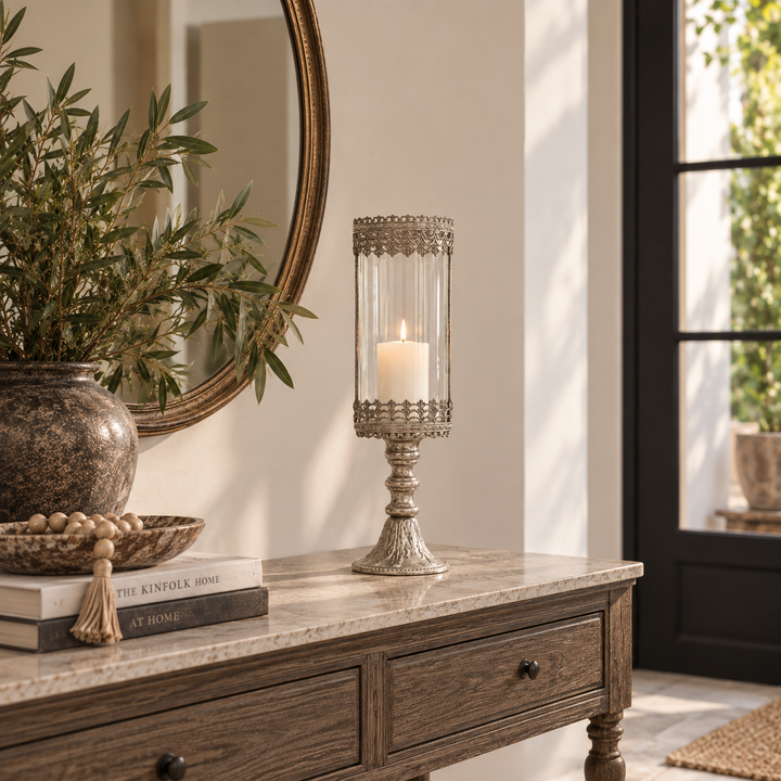 Candelabro Imperial Plateado CASONA DECO 