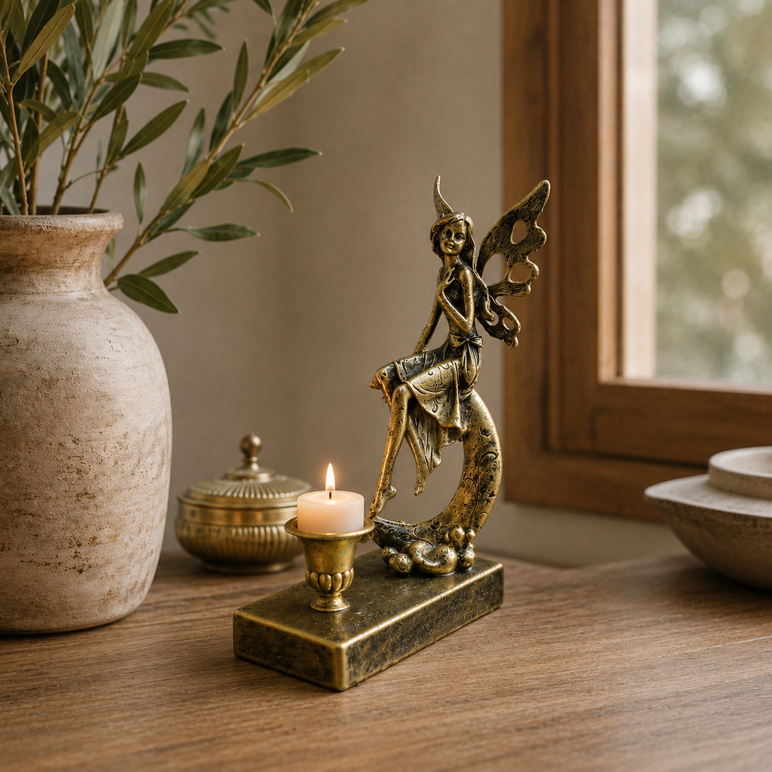 Candelabro hada dorada CASONA DECO decoración 
