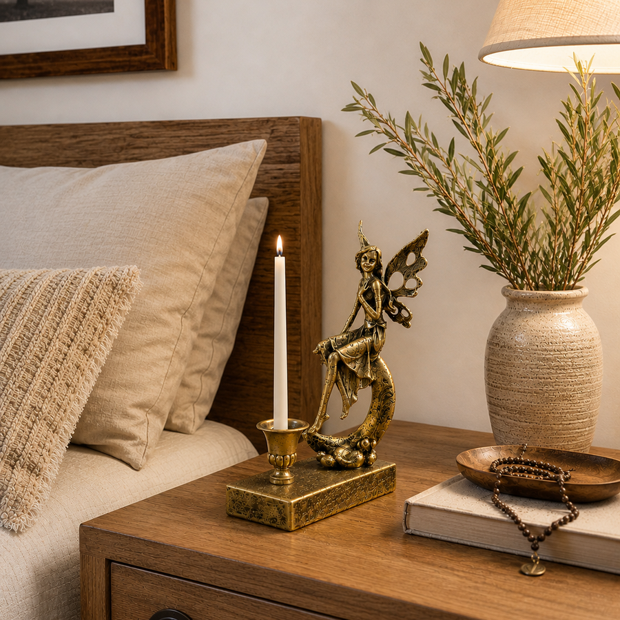Candelabro hada dorada CASONA DECO decoración 