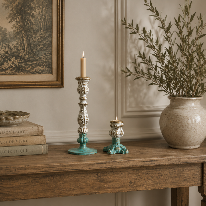 Duo candelabro celeste CASONA DECO