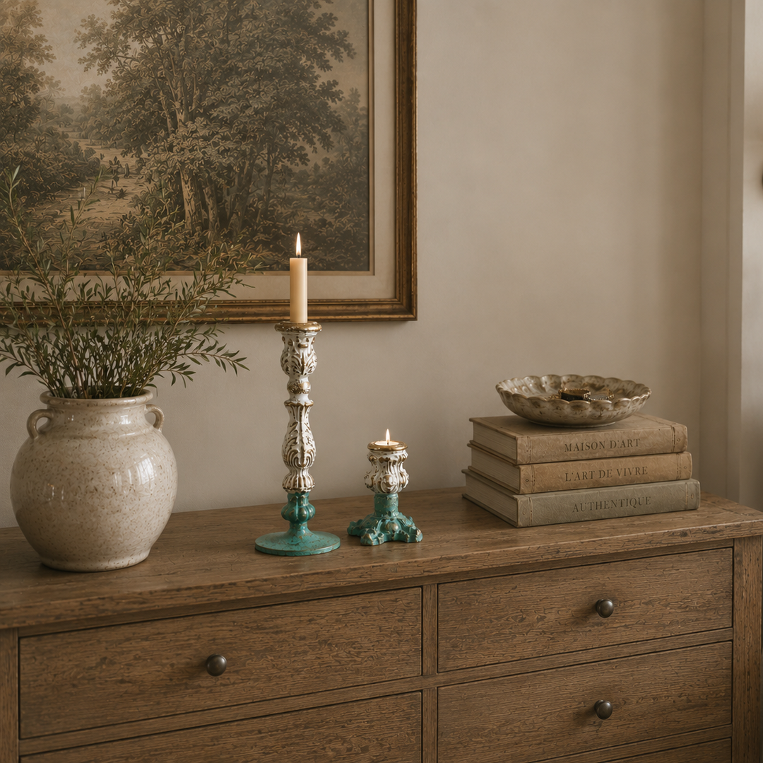 Duo candelabro celeste CASONA DECO