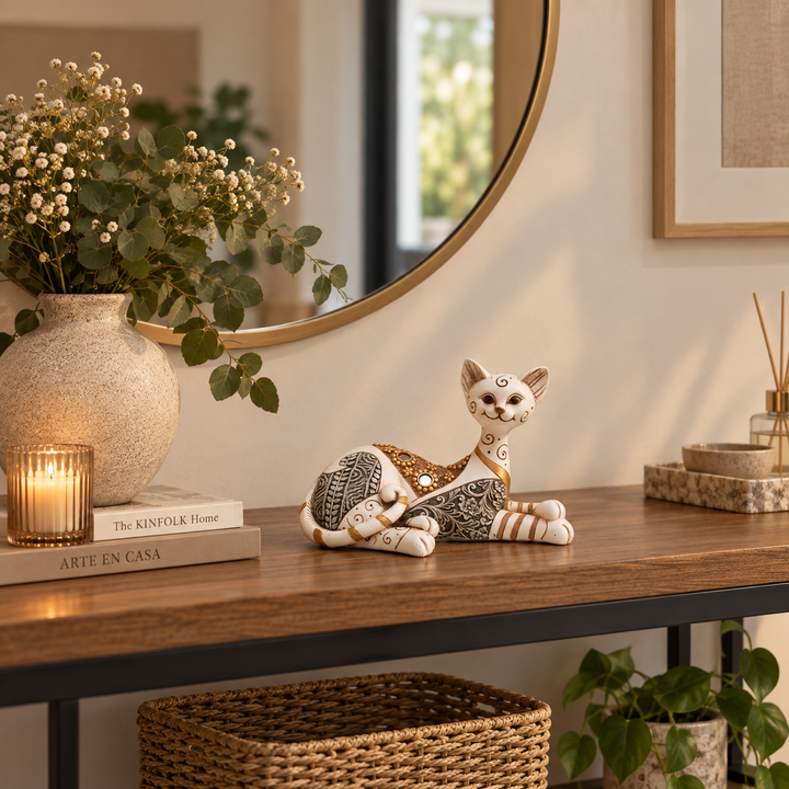 Gato con diseños L CASONA DECO 