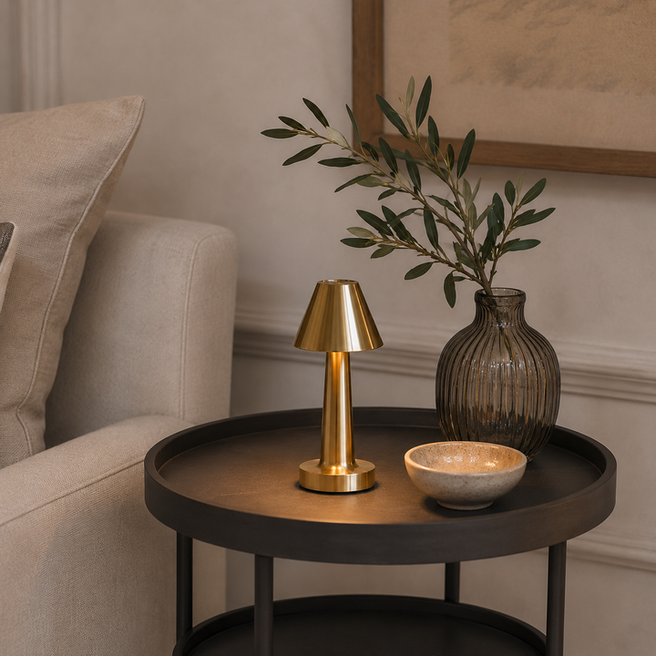 Lampara led dorada CASONA DECO