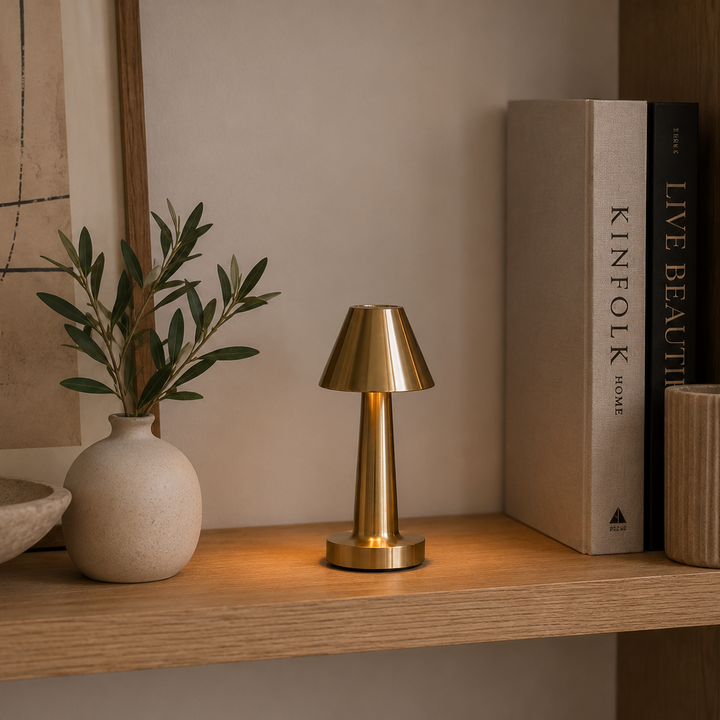 Lampara led dorada CASONA DECO