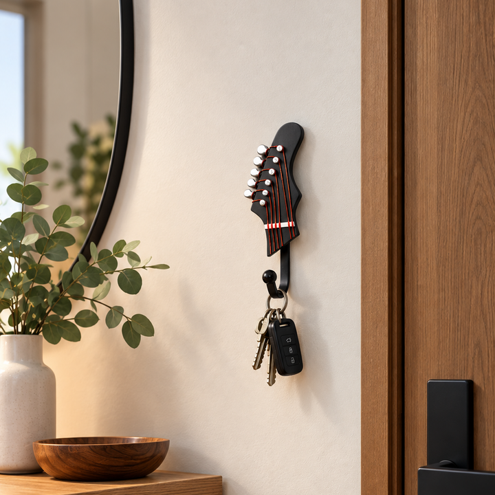 Percha instrumento negro CASONA DECO