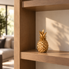 Piña decorativa dorada pequeña