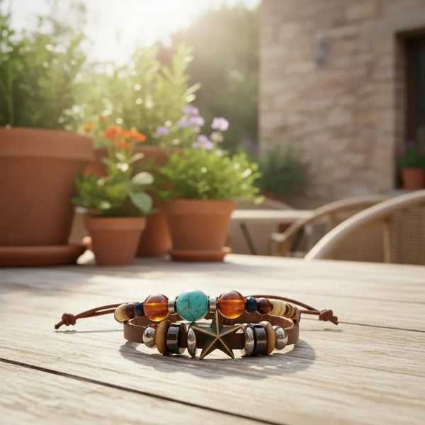 Pulsera boho estrella