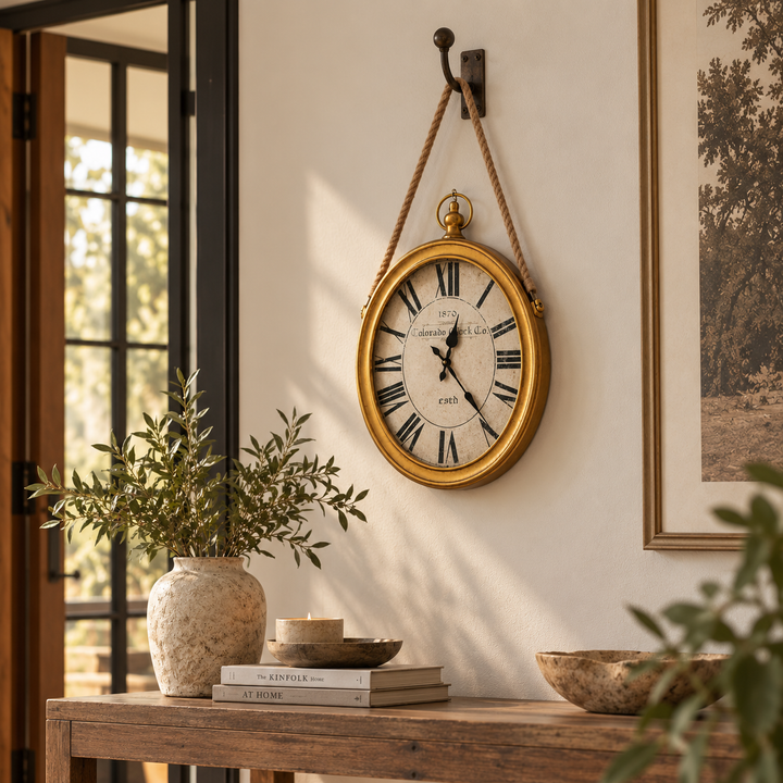 Reloj N° Romanos Dorado CASONA DECO 