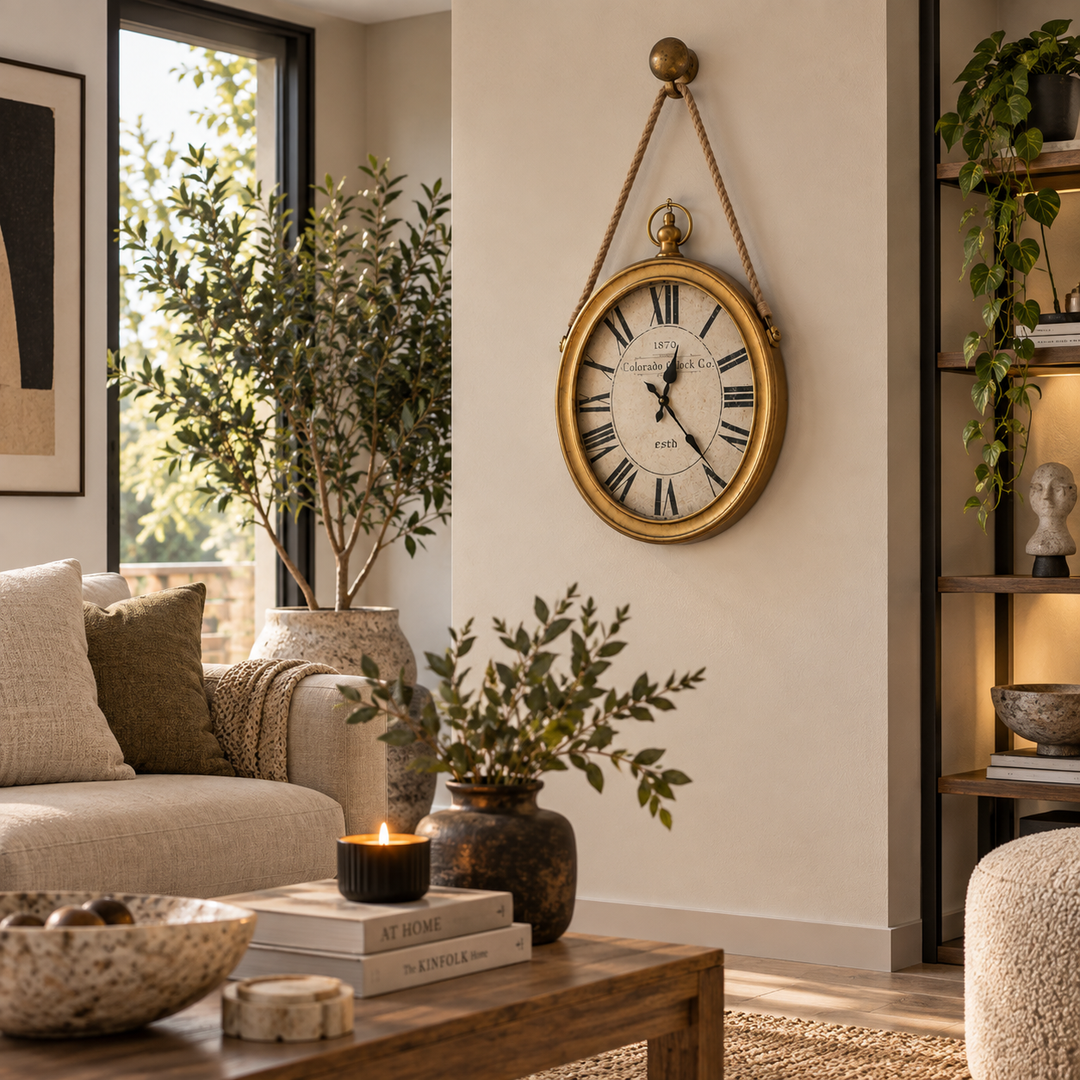 Reloj N° Romanos Dorado CASONA DECO 