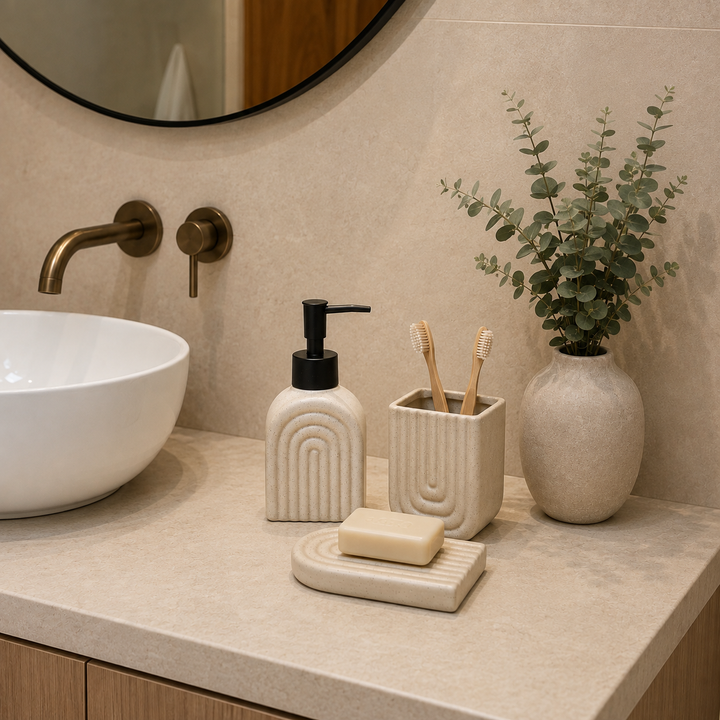 Set de Baño con dispensador