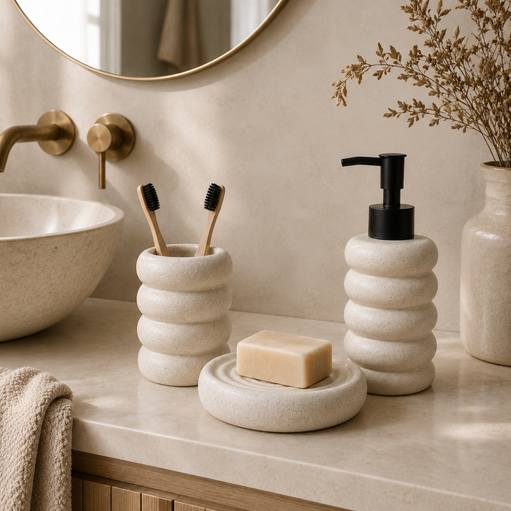 Set de Baño con dispensador