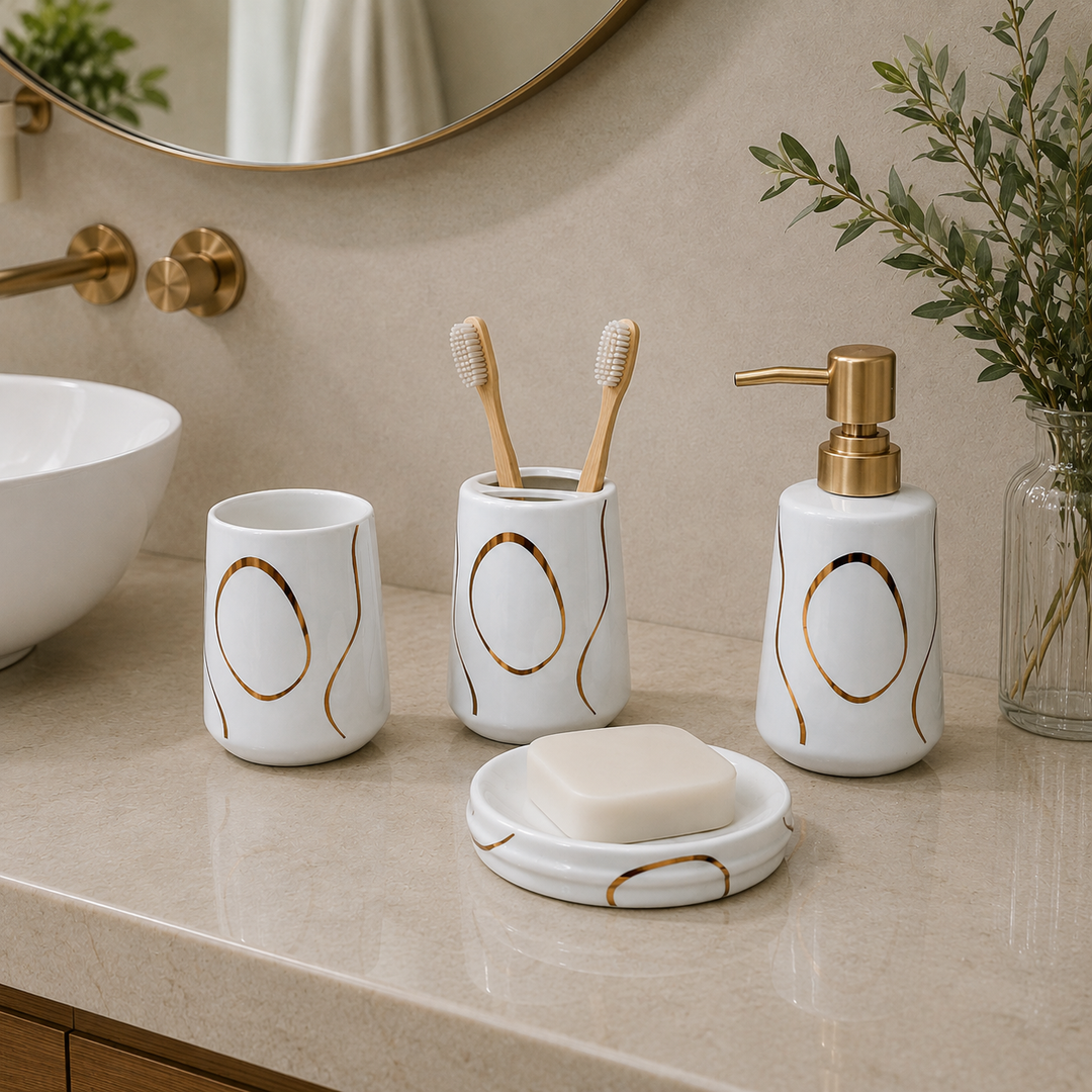 Set de Baño con dispensador