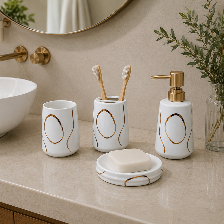 Set de Baño con dispensador