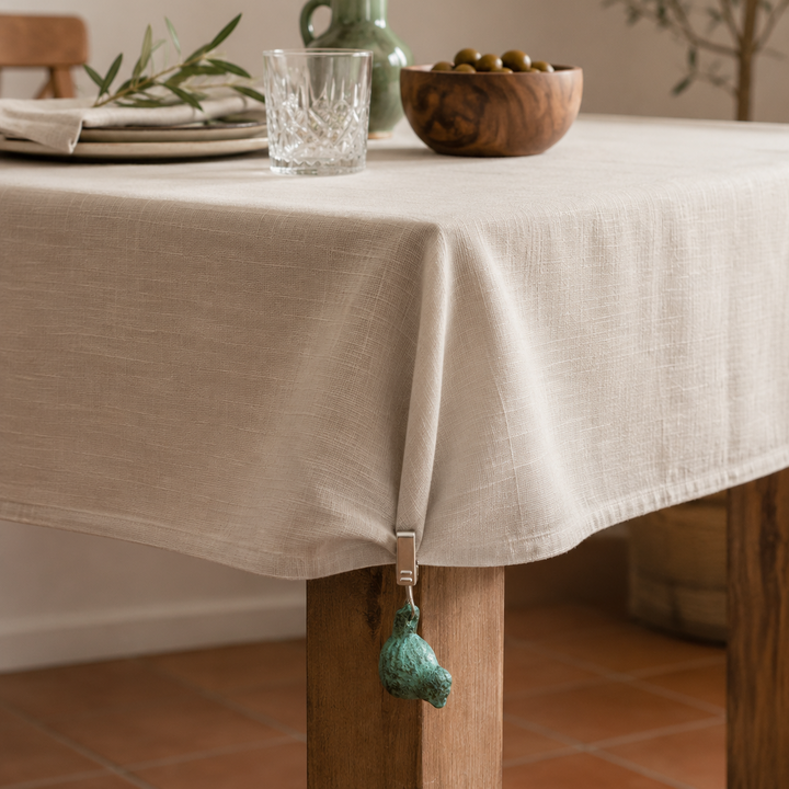 Sujeta mantel pajarito verde CASONA DECO