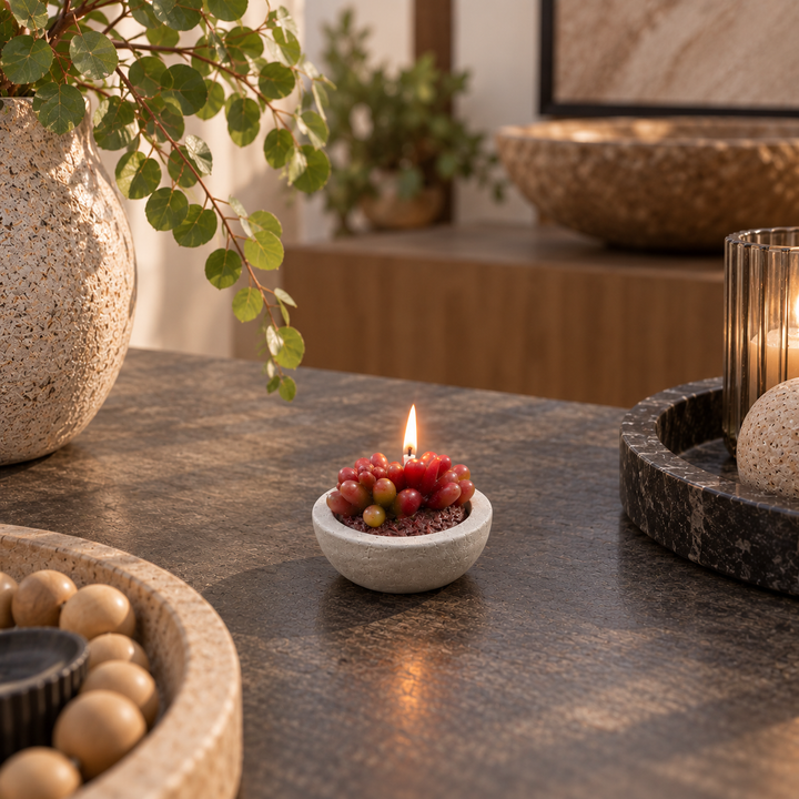 Vela decorativa suculenta CASONA DECO 