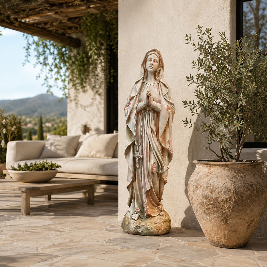Virgen de Lourdes XXL CASONA DECO decoración 