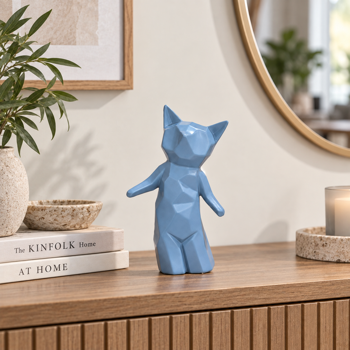 Adorno gato geometrico CASONA DECO