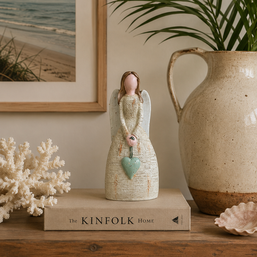 Ángel Decorativo con Corazón CASONA DECO