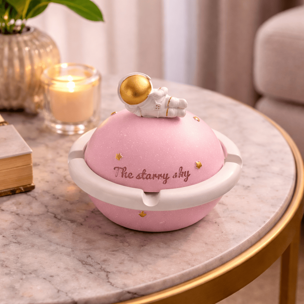 Cenicero Astronauta Rosado CASONA DECO Ceniceros