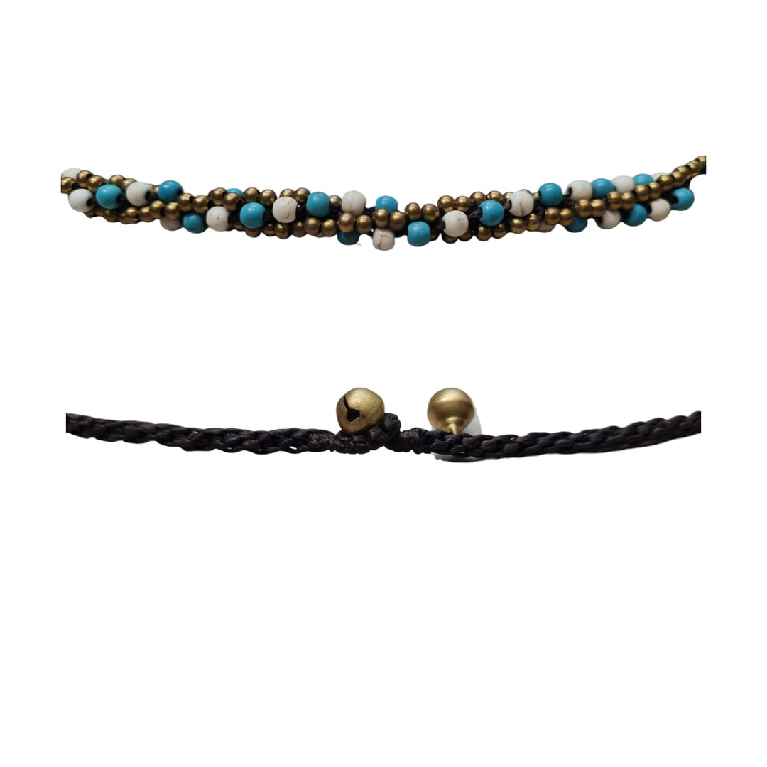 Collar Ibiza color blanco/turquesa