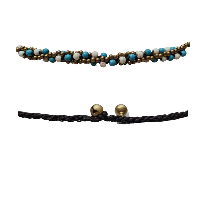 Collar Ibiza color blanco/turquesa