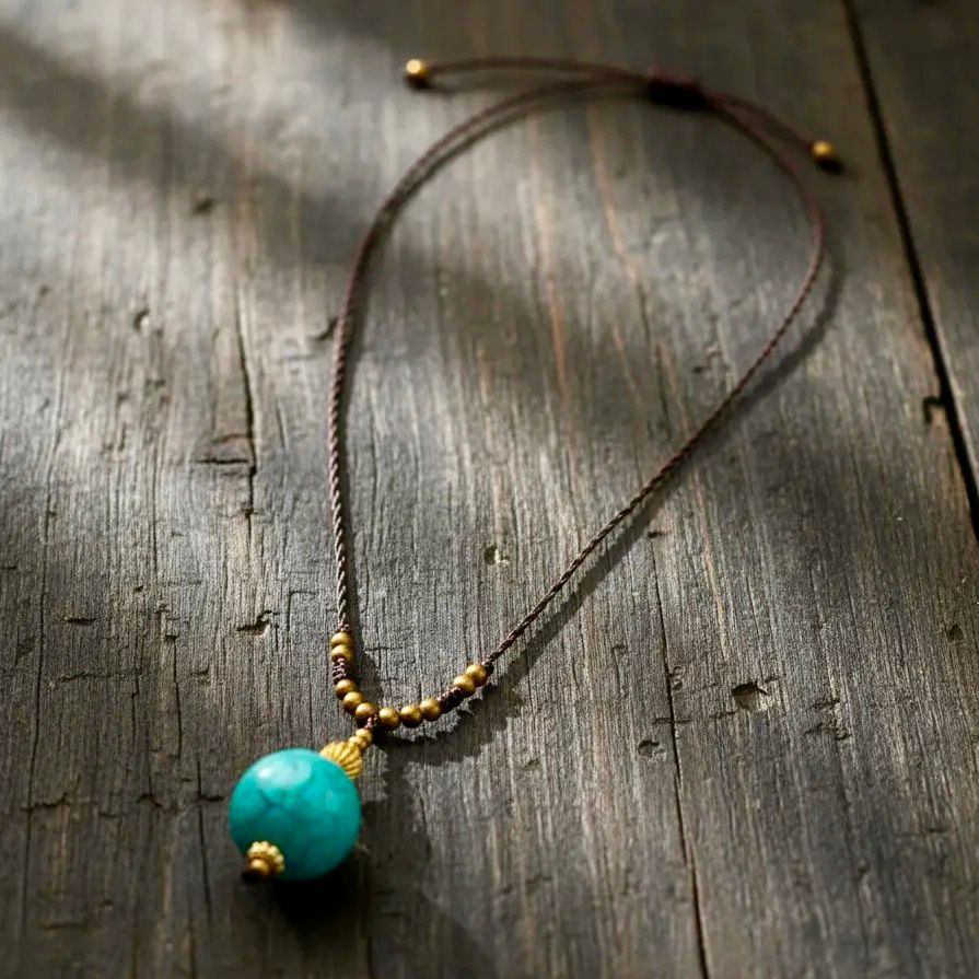 Collar Amed color turquesa