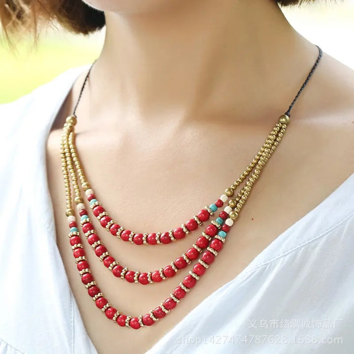 Collar Bali color coral