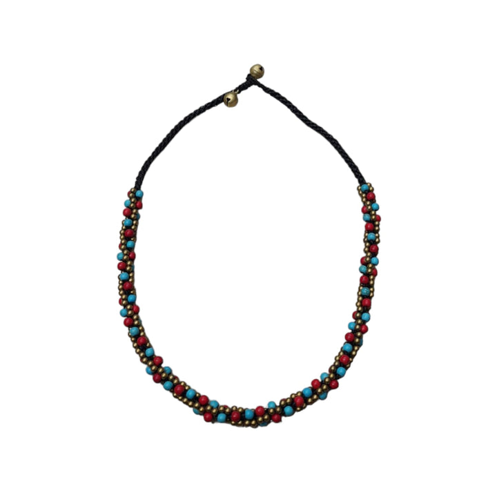 Collar Ibiza color turquesa coral