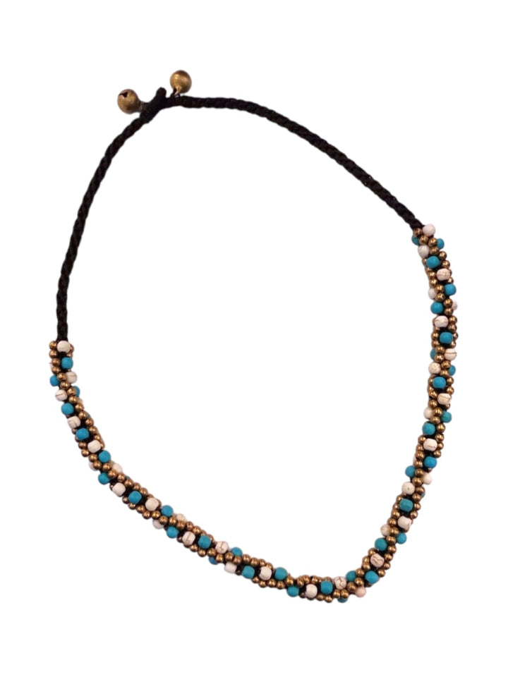 Collar Ibiza color blanco/turquesa