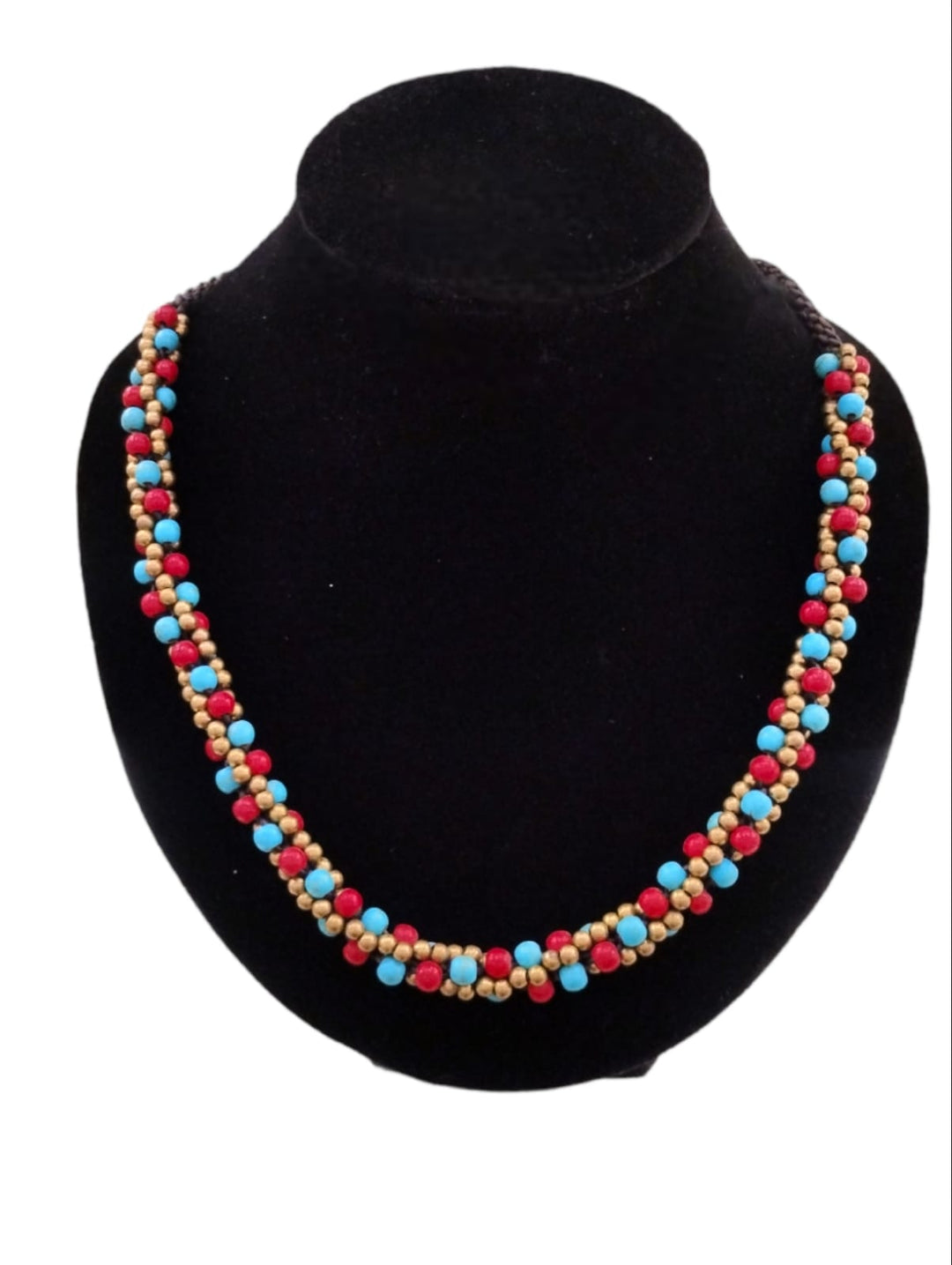 Collar Ibiza color turquesa coral