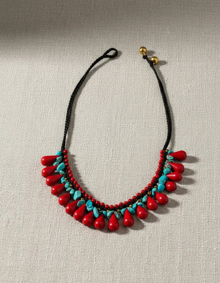 Collar  Lovina color coral