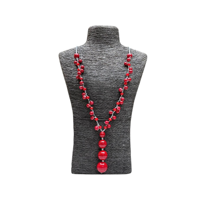 Collar Surin piedra roja