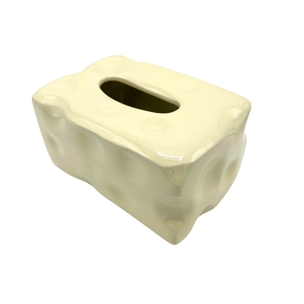 Caja para pañuelos beige