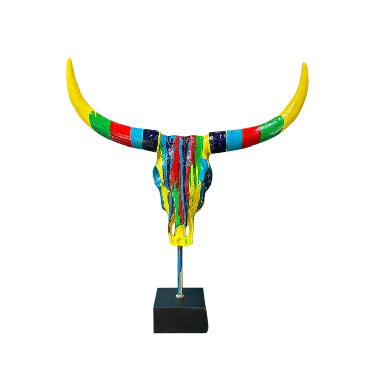 Cráneo de Toro Multicolor