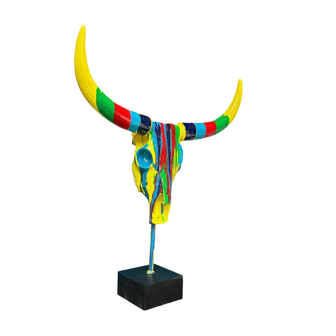 Cráneo de Toro Multicolor