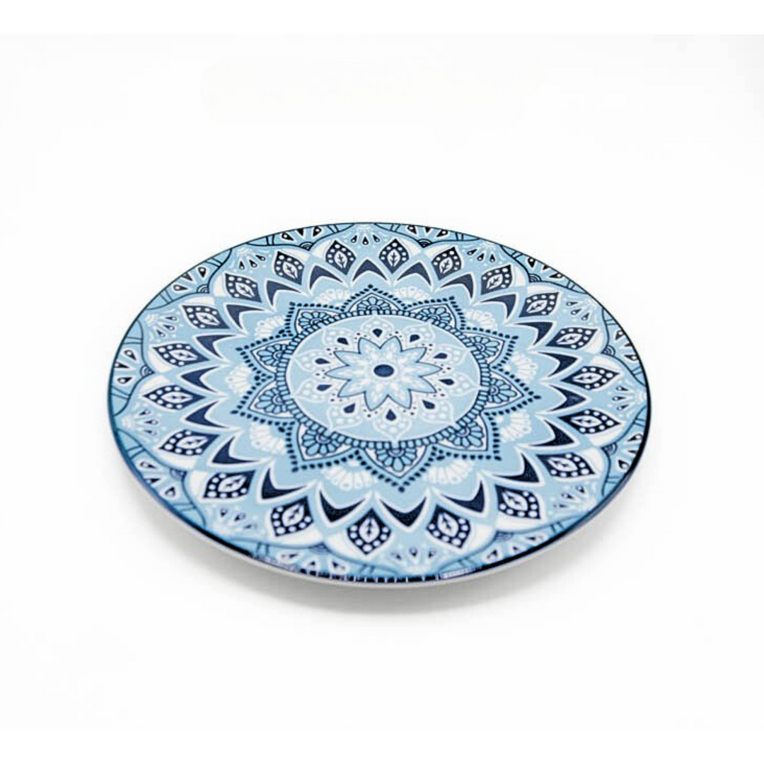 Plato Mandala Azul M3-12