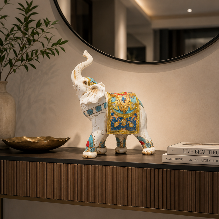 Elefante Decorativo Oriental Multicolor