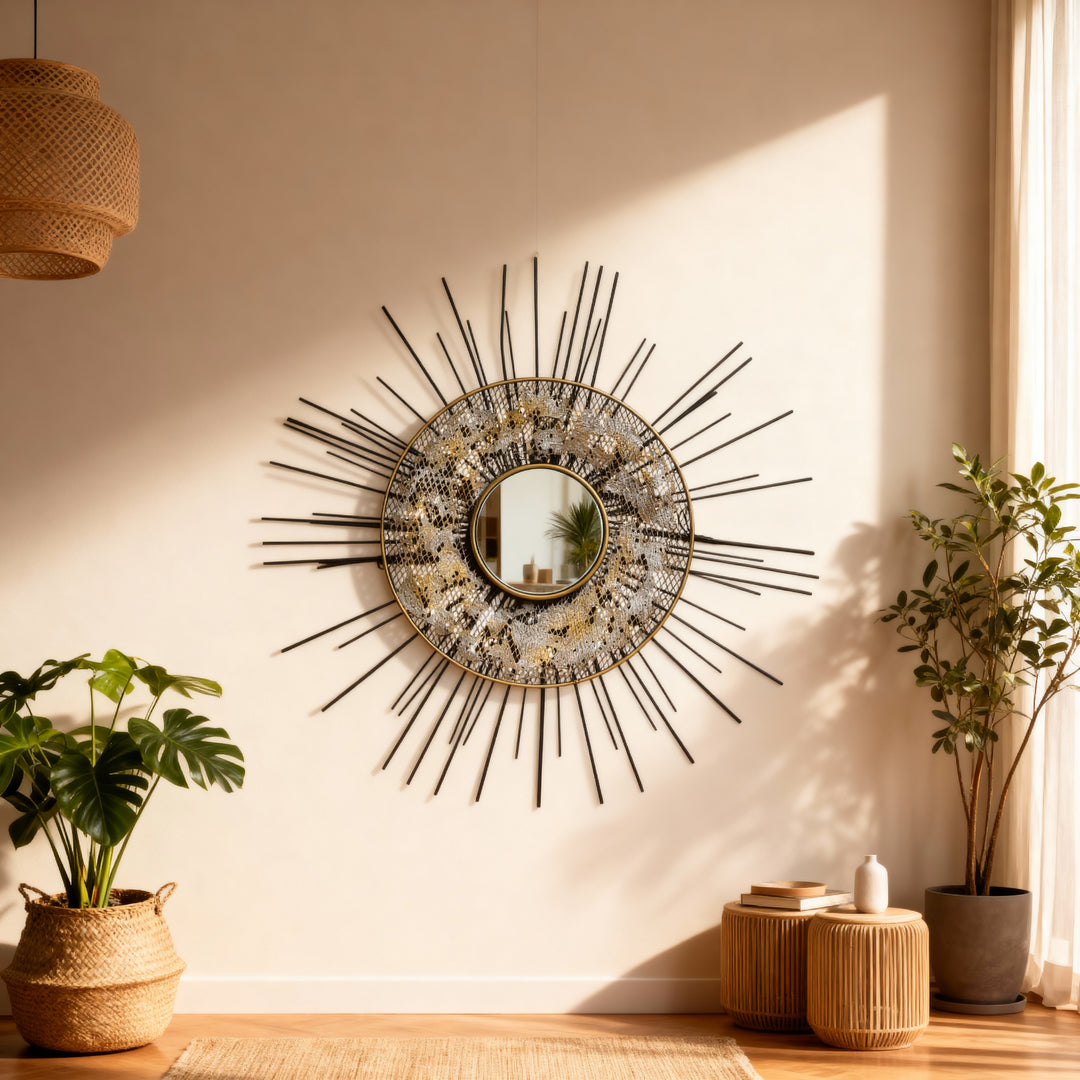 Espejo puntas color negro