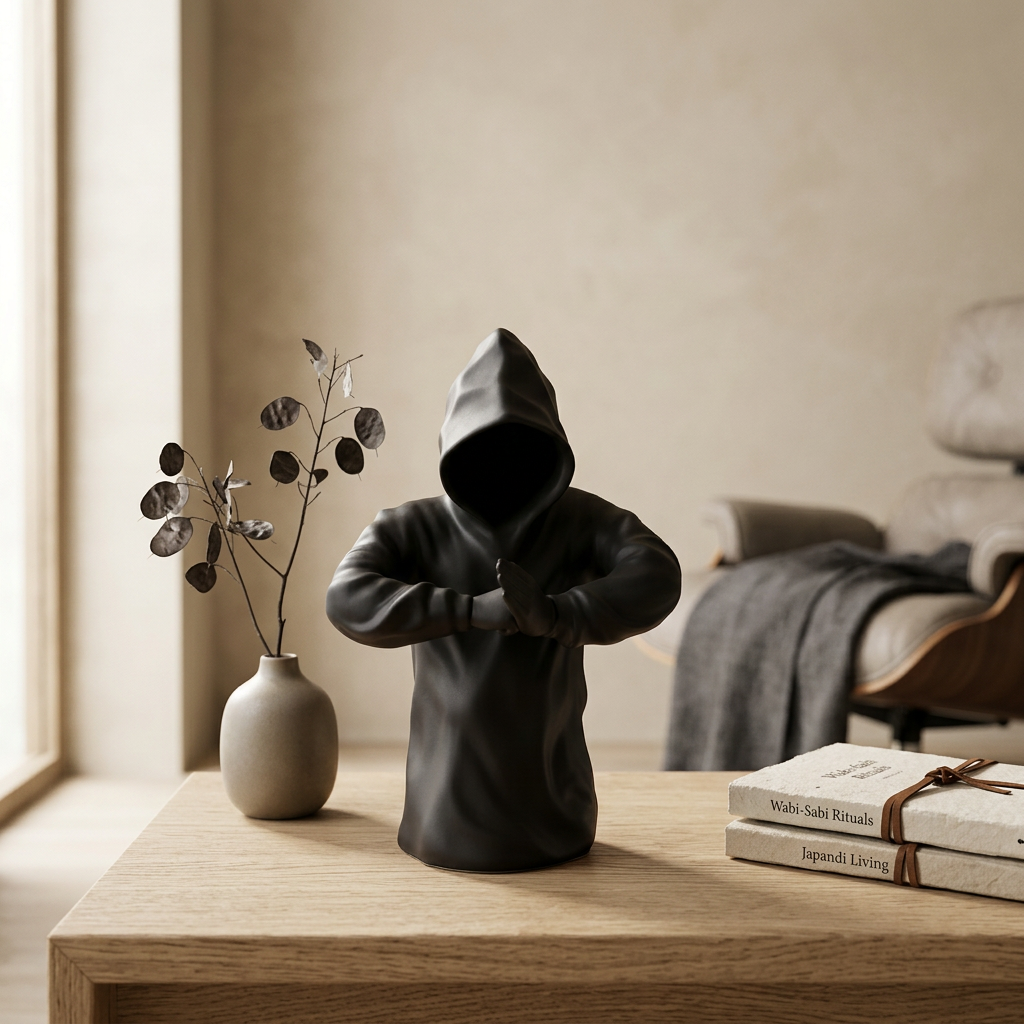Estatua Capucha 9000-38C Negro