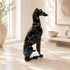 Perro Galgo Negro M Multicolor