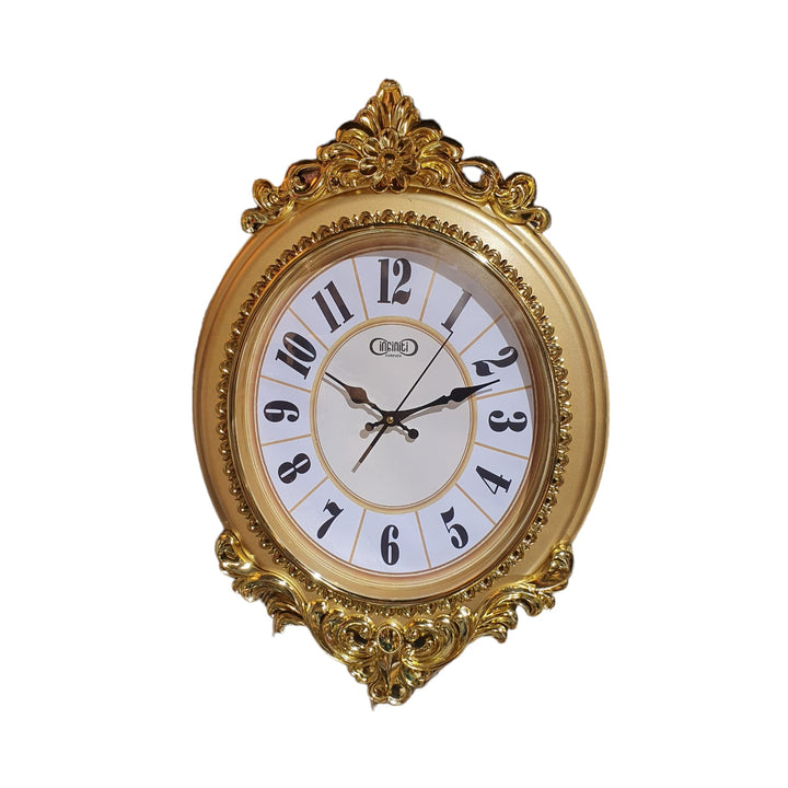 Reloj de pared color dorado 2276