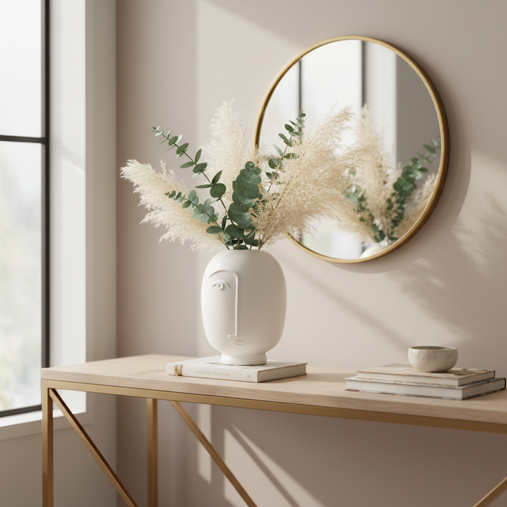 Jarron Ovalado Perfil Blanco 21B24-Lw