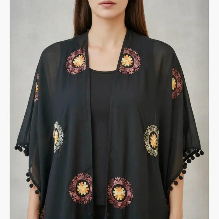 Kimono serena color negro